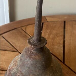 Antique Metal Oil Can 8”x4.5” Man Cave